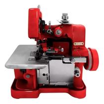 Máquina de Costura Overlock Overloque Semi Industrial Portátil Importway IWMC-506VM Vermelha