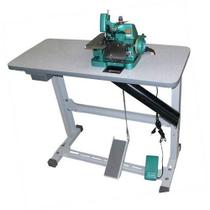 Máquina de Costura Overlock Semi-Industrial Portátil c/ Bancada, 1 Agulha, 3 Fios, GN1-6D