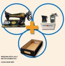 Máquina de costura reta Doméstica Pretinha+base+Motor 220v Máquina de costura reta Doméstica Pretinha+base+Motor 220v