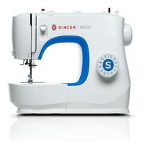 Máquina De Costura Reta Singer M3205 Portátil Branca E Azul