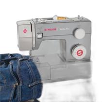 Máquina de Costura Singer Facilita Pro 4411 10 Pt Cinza 127V