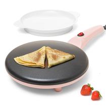 Máquina de crepe elétrica Moss & Stone Pink 20 cm com revestimento antiaderente