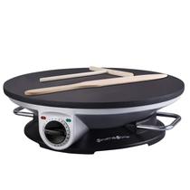 Máquina de crepe Health and Home No Edge, elétrica de 33 cm, 1000 W