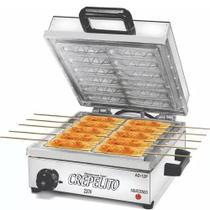 Maquina de Crepe Suíço Palito 12 crepes Profissional