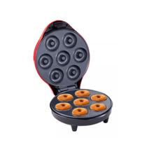 Máquina De Donuts Antiaderente Em Aço Inox Vermelho 220v