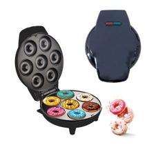 Máquina de Donuts Elétrica 7 Furos 1000W Compacta, Fácil de Usar e Antiaderente