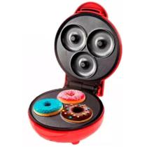Máquina De Donuts Mini Faz 3 Rosquinhas Confeitaria Waffle