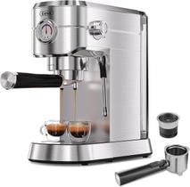 Máquina de Espresso Gevi 20 Bar para Nespresso com Espumador de Leite