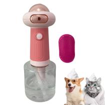 Maquina de Espuma Banho Sabao Pet Cao Cachorro Gato Dispenser Shampoo Automatico USB Baterial Recarregavel Animal de Estimaçao Seguro Limpeza Cuidado