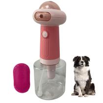 Maquina de Espuma Banho Sabao Pet Cao Cachorro Gato Felino Dispenser Shampoo Automatico Escova Massageadora Bateria Recarregavel USB Cuidado Limpeza