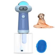 Maquina de Espuma Sabao Banho Pet Cachorro Cao Gato Animal de Estimaçao Dispenser Shampoo Automatico USB Baterial Recarregavel Higiene Limpeza Cuidado