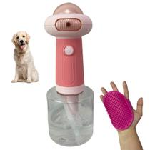 Maquina de Espuma Sabao Banho Pet Cao Cachorro Gato Dispenser Shampoo Automatico Escova Massageadora Animal de Estimaçao USB Bateria Recarregavel Limp