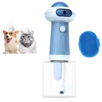 Maquina de Espuma Sabao Banho Pet Cao Cachorro Gato Dispenser Shampoo Automatico USB Bateria Recarregavel Escova Masssageadora Animal de Estimaçao Li