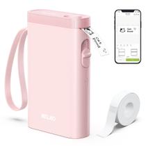 Máquina de etiquetas Nelko P21 Bluetooth sem fio com fita rosa Máquina de etiquetas Nelko P21 Bluetooth sem fio com fita rosa