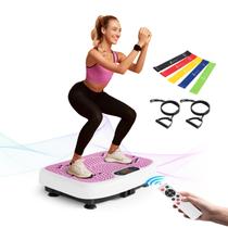 Máquina de exercícios com placa vibratória SoftGym Power Pink 200 kg