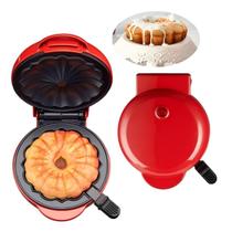 Máquina de fazer bolos KAGOR Lava Cake Mini Donut Waffle Pancakes Red