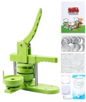 Máquina de fazer botões Happizza, pino DIY de 75 mm com 100 botões