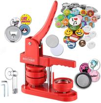 Máquina de fazer bottons nice2have 2,25" Kit de pinos vermelho