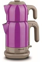 Máquina de Fazer Chá Demtez Roxo/ Turkish Tea Maker 1,7 LT - KORKMAZ