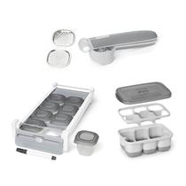 Máquina de fazer comida para bebês e conjunto de armazenamento Skip Hop Easy Prep Grey