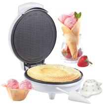 Máquina de Fazer Cones e Tigelas de Waffle CucinaPro - Antiaderente e Elétrica