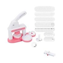 Máquina De Fazer Crachás DIY Para Crianças, Kit Portátil De Botões Com 48 Padrões