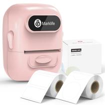 Máquina de Fazer Etiquetas MARKLIFE P50 com Bluetooth - Rosa