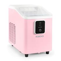 Máquina de fazer gelo de bancada Igloo Self-Cleaning 12 kg/dia rosa