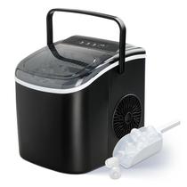 Máquina de Fazer Gelo YSSOA - 26 Libras/Dia, Autolimpante e Preta Máquina de Fazer Gelo YSSOA - 26 Libras/Dia, Autolimpante e Preta