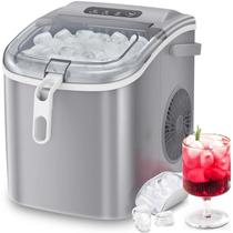 Máquina de fazer gelo ZAFRO Countertop Portátil 26 kg/dia cinza