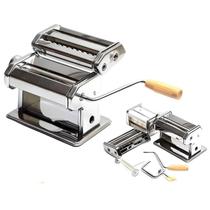 Máquina de Fazer Massas de Ravióli Espaguete Talharim Inox Manual Manivela