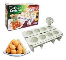Máquina De Fazer Salgados Coxinhas 8 Formas Kit Completo Máquina De Fazer Salgados Coxinhas 8 Formas Kit Completo