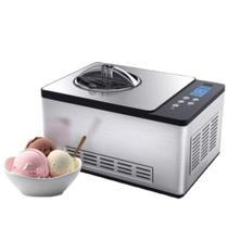 Máquina de fazer sorvete Whynter ICM-220SSY 2L em aço inoxidável