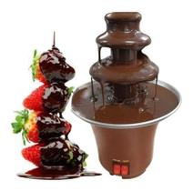 Máquina De Fonte De Chocolate Fondue Maker Aquecido Em 3 Camadas Festa Doméstica Nova - FONTE FONDUE