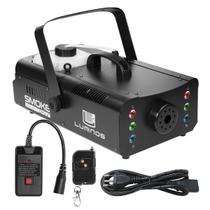 Máquina De Fumaça 2000w Com 6 LEDs Rgb Smoke 2000 LED Luminos Controle Com E Sem Fio 220V Para Festas E DJs