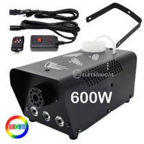 Maquina De Fumaça 600W Profissional 3 Leds Rgb Variação de Cores LKY5