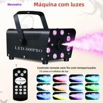 Máquina De Fumaça Com Temporizador Led 500w, Controle Remoto, Dj, Dia Das Bruxas, Natal, Festa De