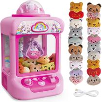 Máquina de Garra Marlrin Unicornio com Som e 20 Mini Brinquedos de Pelúcia Máquina de Garra Marlrin Unicornio com Som e 20 Mini Brinquedos de Pelúcia