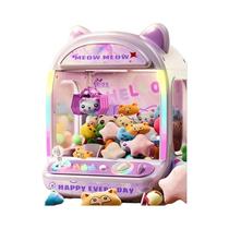 Máquina De Garra Miniatura Roxa Infantil Operada Por Moedas, Jogo De Grua De Bonecas Automático DIY,