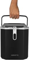 Máquina de gelo agratto 12kg 100w 60hz mg02 preta 220v