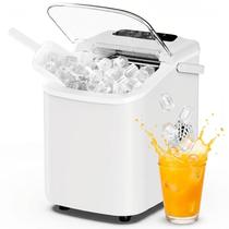 Máquina de Gelo DUMOS 26 lb por dia, portátil, com limpeza automática Máquina de Gelo DUMOS 26 lb por dia, portátil, com limpeza automática