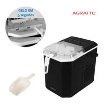 Maquina de gelo Elétrica 12kg 100W Faz gelo em 6s Agratto Maquina de gelo Elétrica 12kg 100W Faz gelo em 6s Agratto