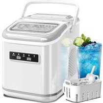 Máquina de Gelo Elétrica Portátil - 12kg em 24 Horas - Branca