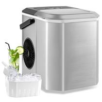 Máquina de Gelo Portátil CLEEMAN - 26,5 lbs/24h - Design Moderno em Prata