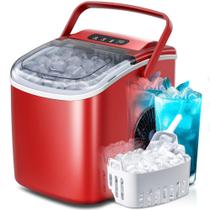 Máquina de Gelo Portátil Crze - 26 Libras/24 Horas (Vermelha) Máquina de Gelo Portátil Crze - 26 Libras/24 Horas (Vermelha)
