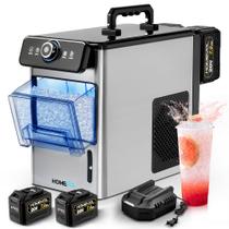 Máquina de Gelo Portátil Sem Fio 2 em 1 HOMEVOL 13,6 kg Diários Máquina de Gelo Portátil Sem Fio 2 em 1 HOMEVOL 13,6 kg Diários