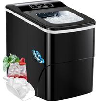 Máquina de Gelo Portátil Silonn - 26 lbs/24h - Preta
