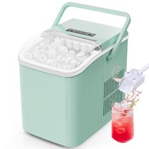Máquina de Gelo Portátil Sweetcrispy 26,5 lb, 6 min, Verde Máquina de Gelo Portátil Sweetcrispy 26,5 lb, 6 min, Verde