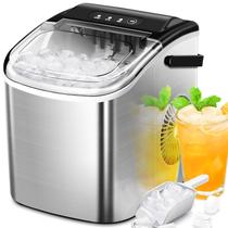 Máquina de Gelo Portátil ZAFRO - Compacta e em Aço Inoxidável