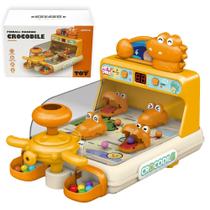 Máquina de jogo de tabuleiro interativa BLIVURIO Crocodile para presentes, brinquedos para meninas e meninos, brinquedos para meninos de 3 a 5 e 6 anos, brinquedos infantis, 15 níveis de desafio, brinquedo para bebês para aprendizagem precoce (laranja) Máquina de jogo de tabuleiro interativa BLIVURIO Crocodile para presentes, brinquedos para meninas e meninos, brinquedos para meninos de 3 a 5 e 6 anos, brinquedos infantis, 15 níveis de desafio, brinquedo para bebês para aprendizagem precoce (laranja)
